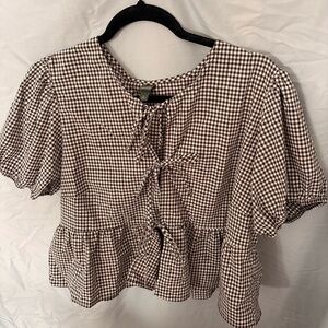 Wild Fable - Tie front blouse